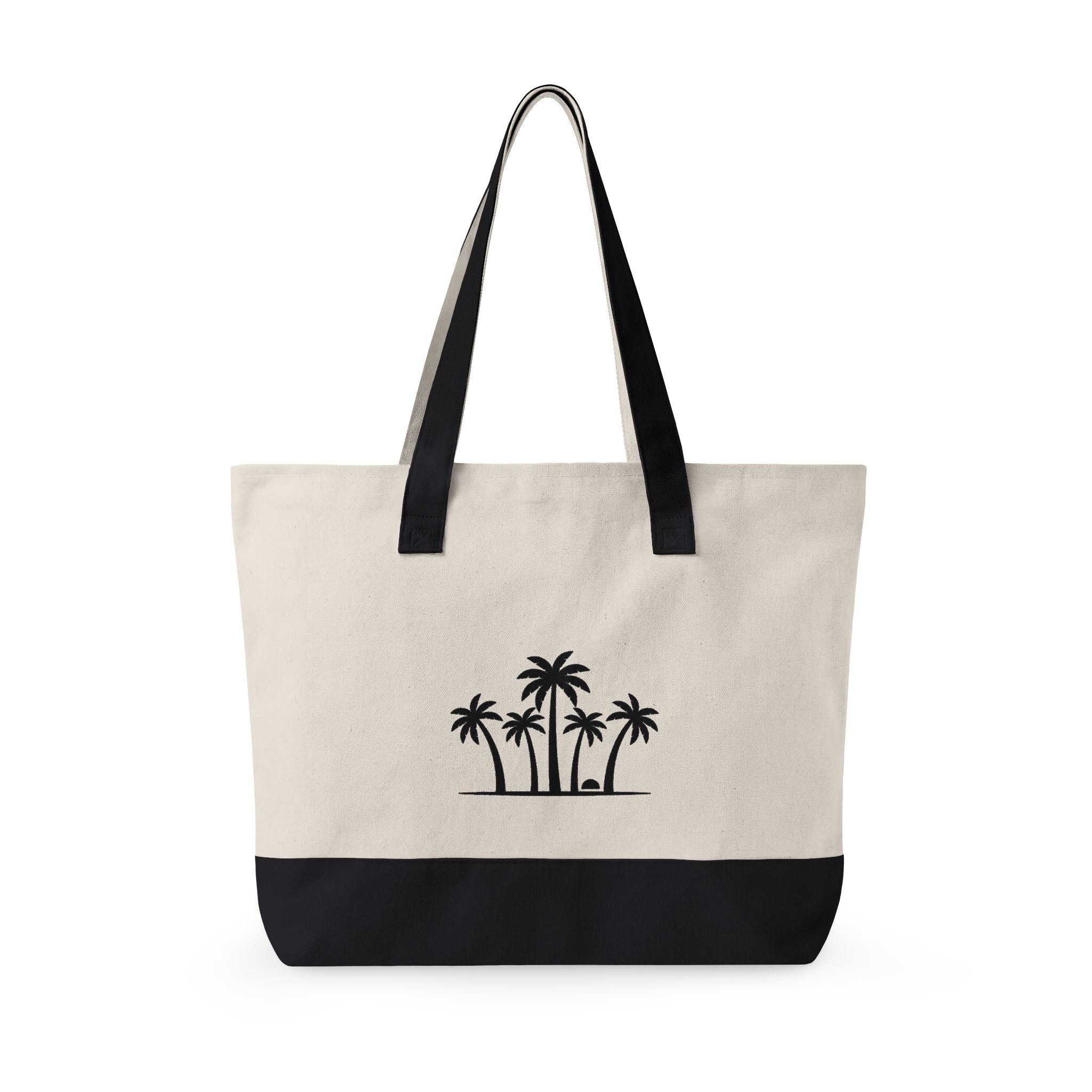 Canvas Zipper Tote Bag – 'Relentless' Vintage Ornamental Design