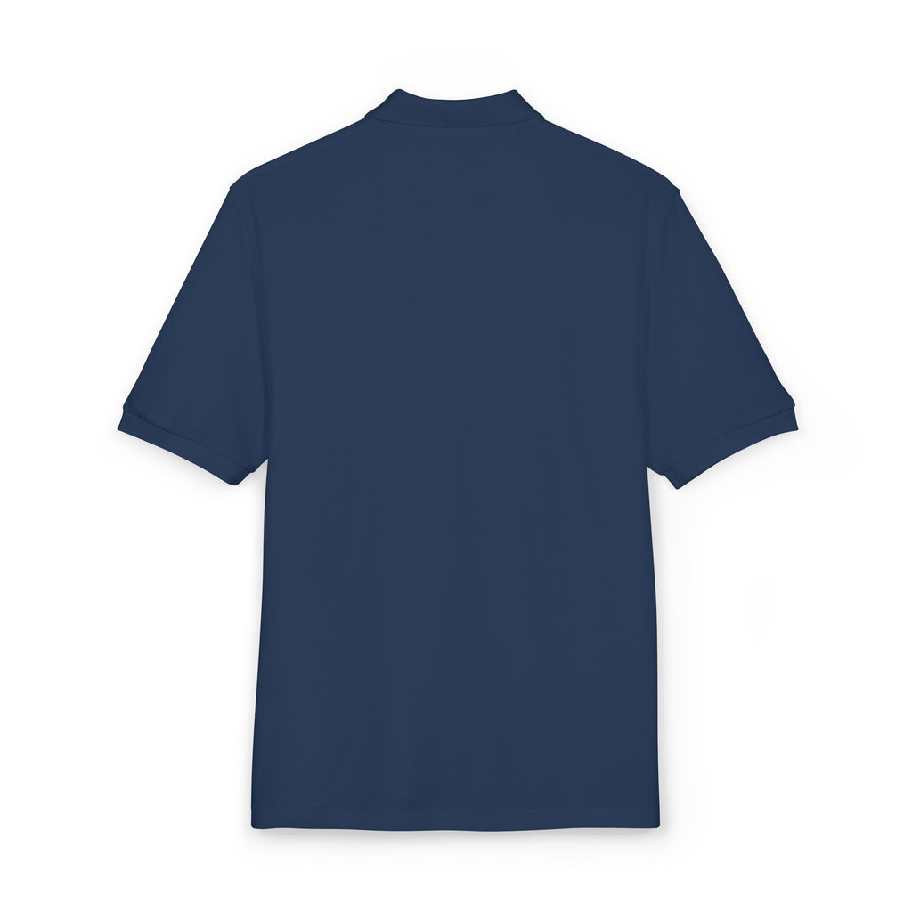 Embroidered Polo Shirt — Classic Gold ‘Island Life’ Chest Logo