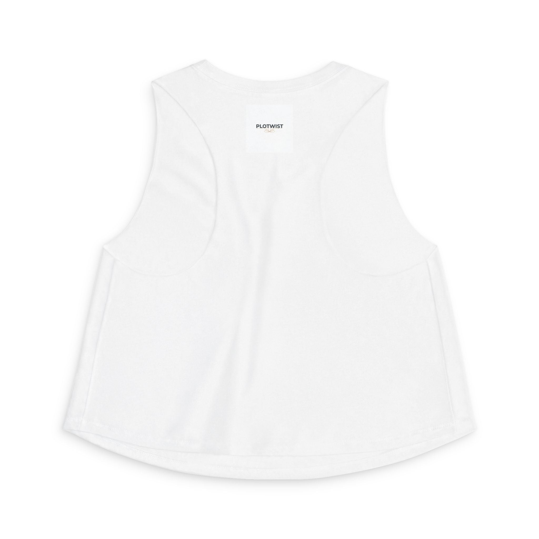 Plot Twist Crop Top — Minimalist Graphic Women's Tank