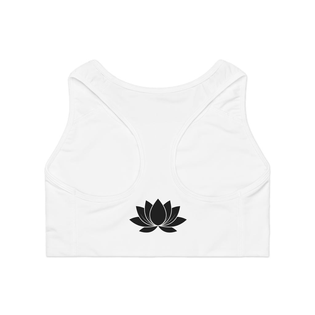 Plotwist Lotus Sports Bra — Yoga & Activewear Crop Top