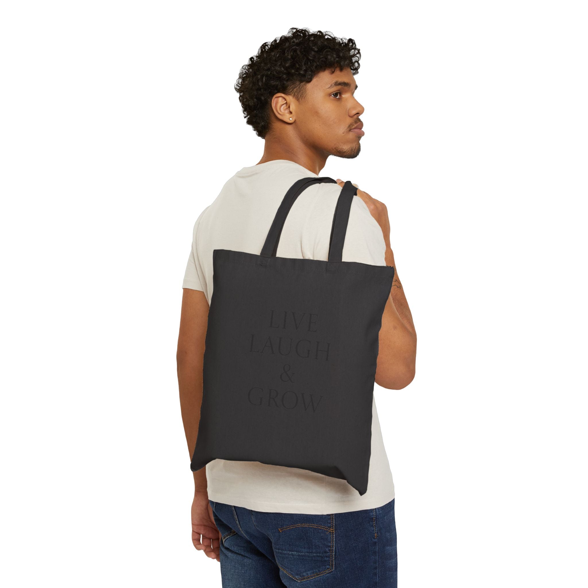 Plotwist Tree Canvas Tote Bag — Eco Booklover Market Bag