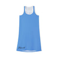 Blue Racerback Dress — Women's Lightweight AOP Summer Sundress