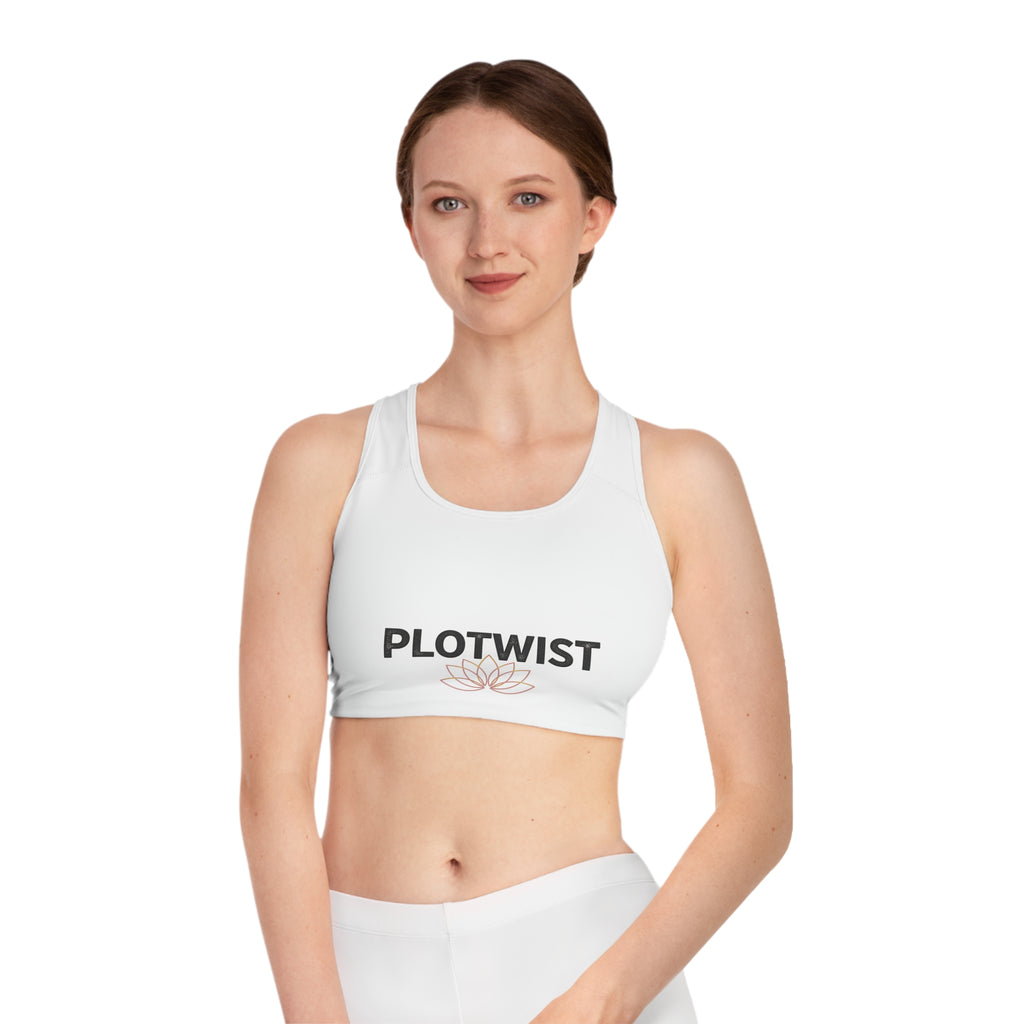 Plotwist Lotus Sports Bra — Yoga & Activewear Crop Top