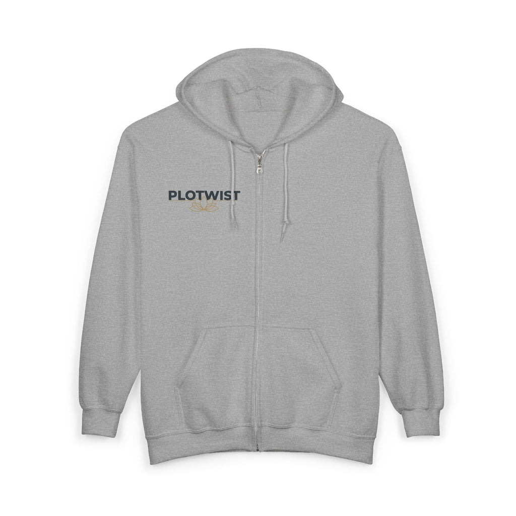 Phoenix Fire Full-Zip Hoodie — Mythic Rising Graphic Zip-Up Sweatshirt