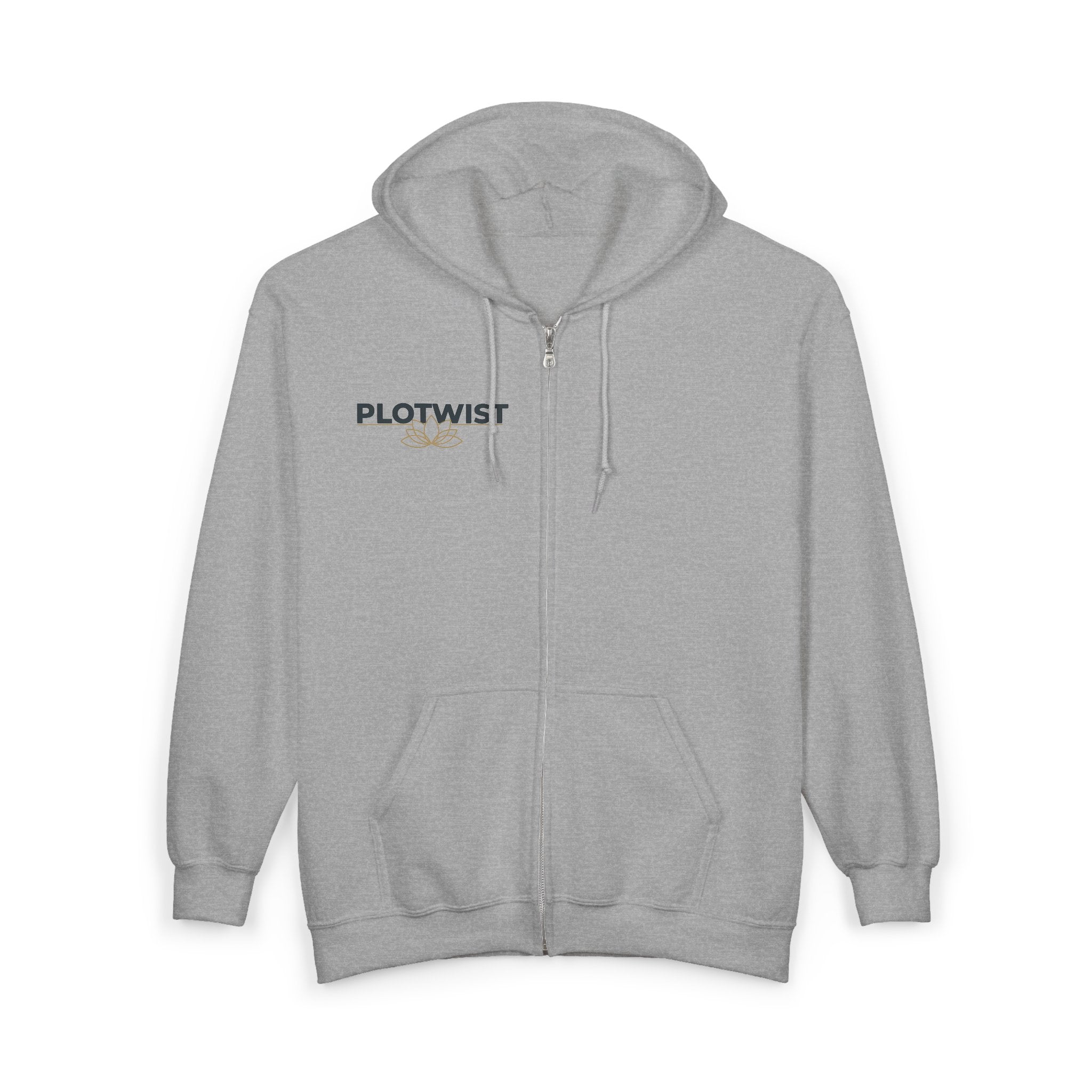 Phoenix Fire Full-Zip Hoodie — Mythic Rising Graphic Zip-Up Sweatshirt