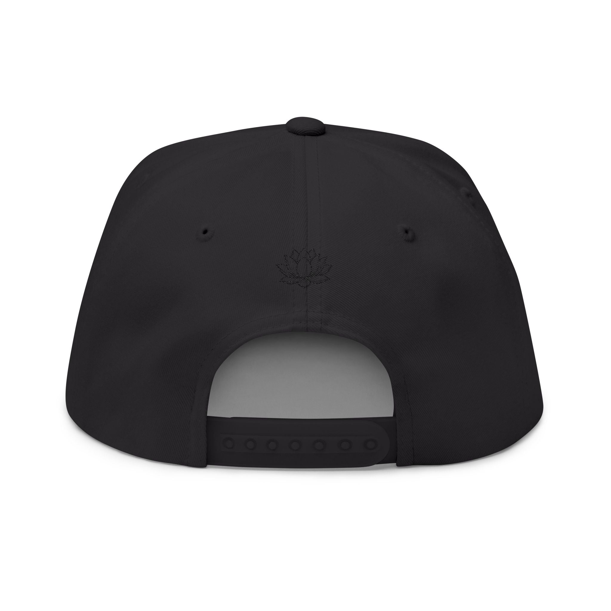 Plotwist Embroidered Flat Bill Cap — Minimal Logo Snapback Hat
