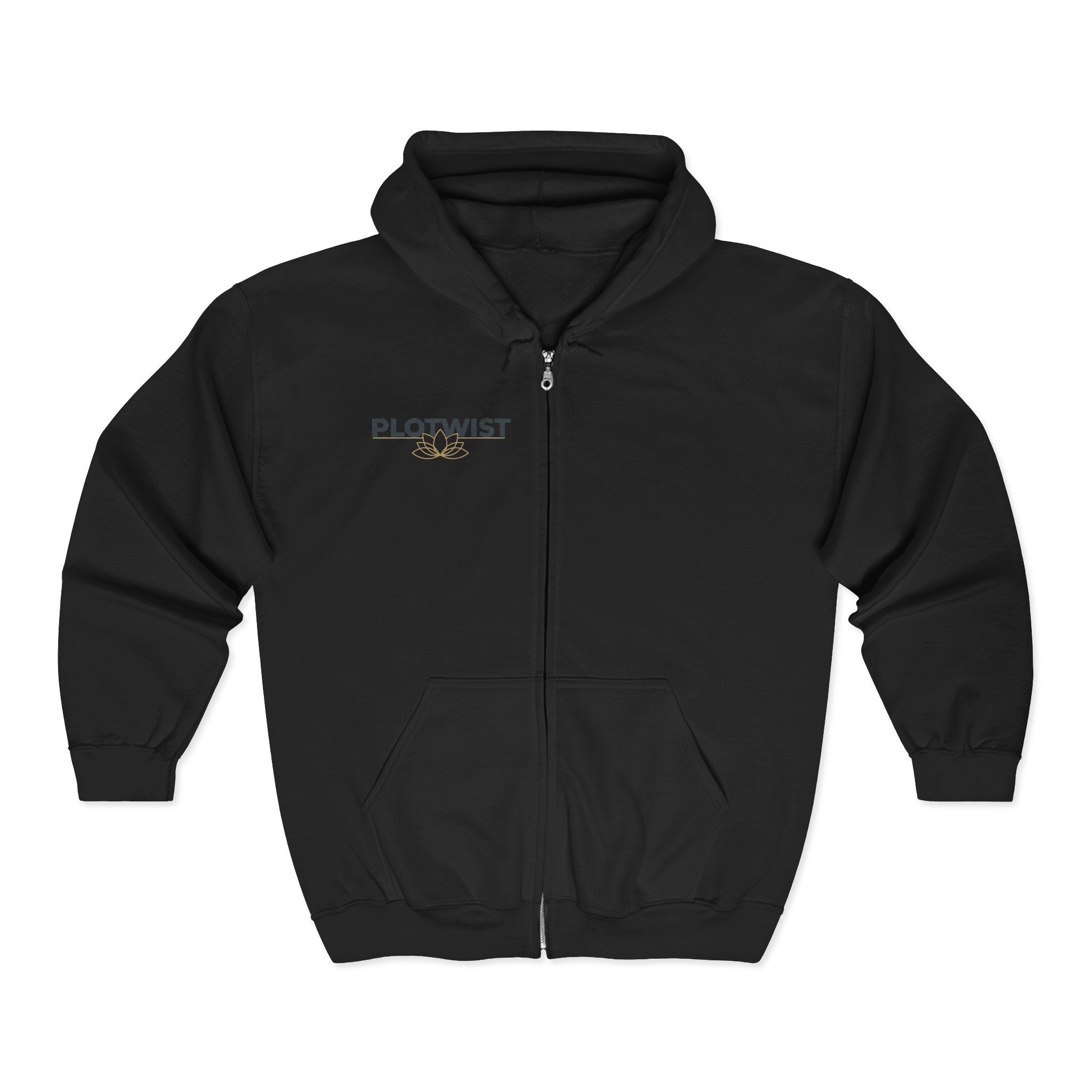 Phoenix Fire Full-Zip Hoodie — Mythic Rising Graphic Zip-Up Sweatshirt