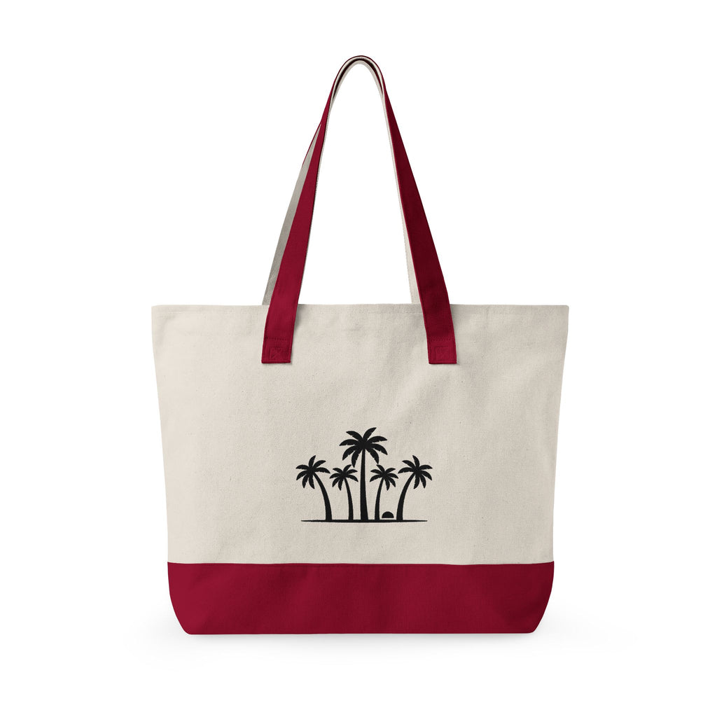 Canvas Zipper Tote Bag – 'Relentless' Vintage Ornamental Design