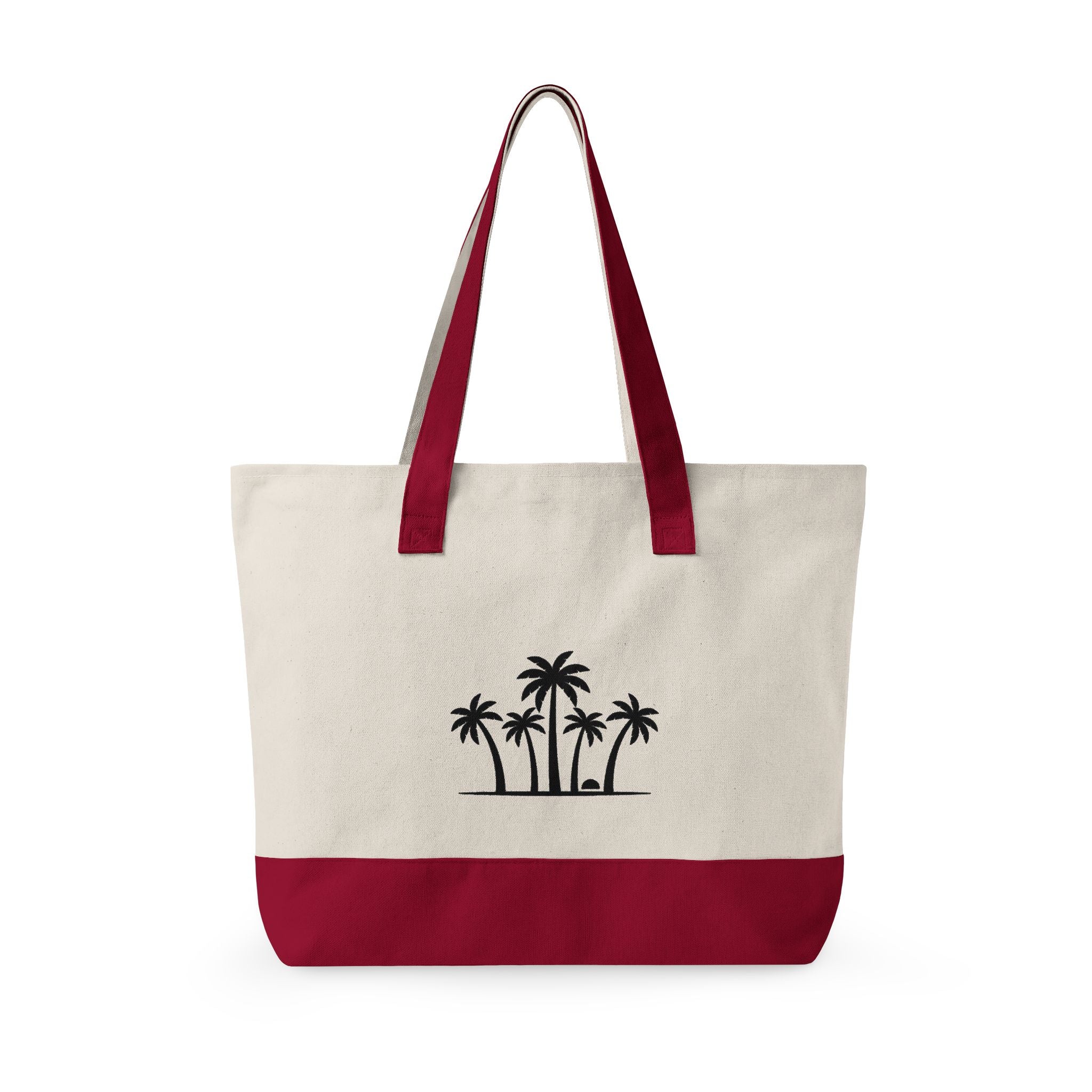 Canvas Zipper Tote Bag – 'Relentless' Vintage Ornamental Design