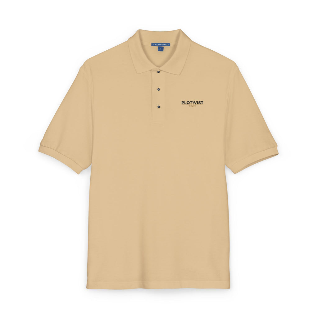 Embroidered Black Polo Shirt — Classic Logo Mintstitch