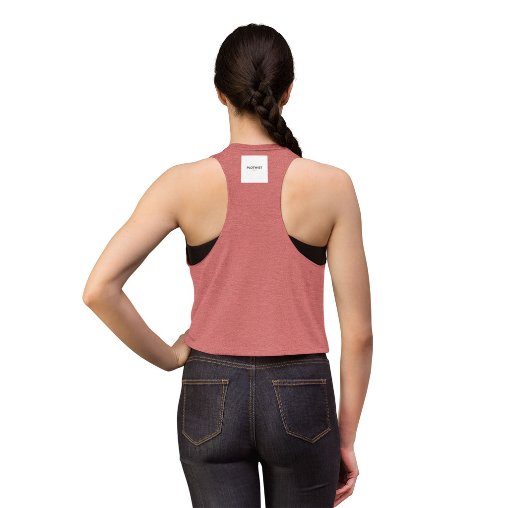 Plot Twist Crop Top — Minimalist Graphic Women's Tank