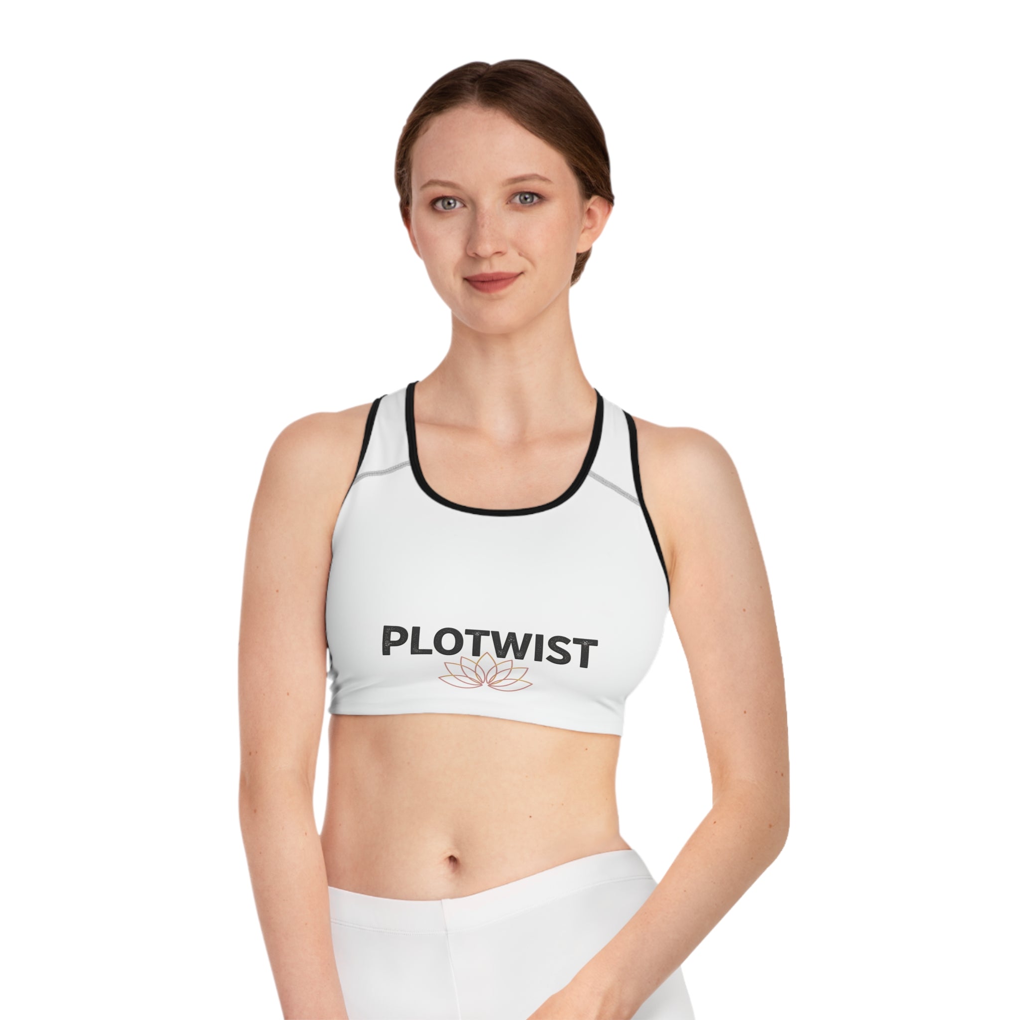 Plotwist Lotus Sports Bra — Yoga & Activewear Crop Top