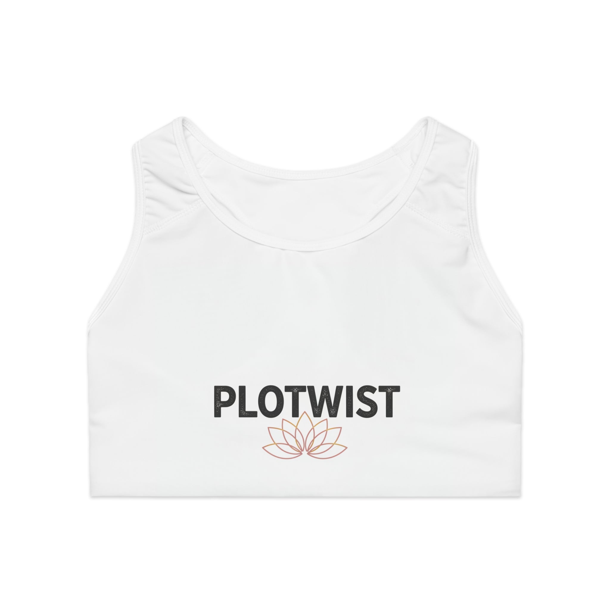 Plotwist Lotus Sports Bra — Yoga & Activewear Crop Top