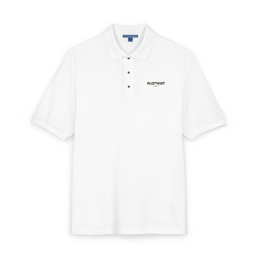 Embroidered Black Polo Shirt — Classic Logo Mintstitch