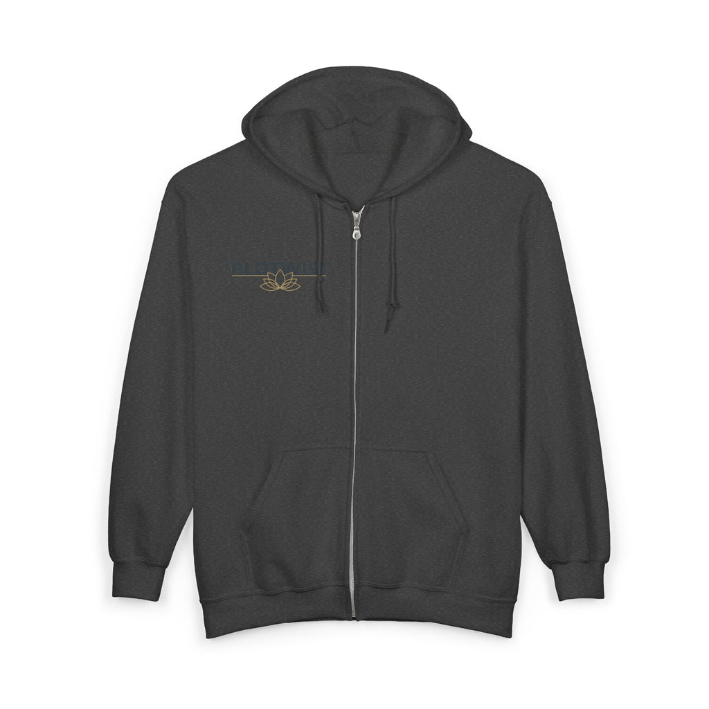 Phoenix Fire Full-Zip Hoodie — Mythic Rising Graphic Zip-Up Sweatshirt