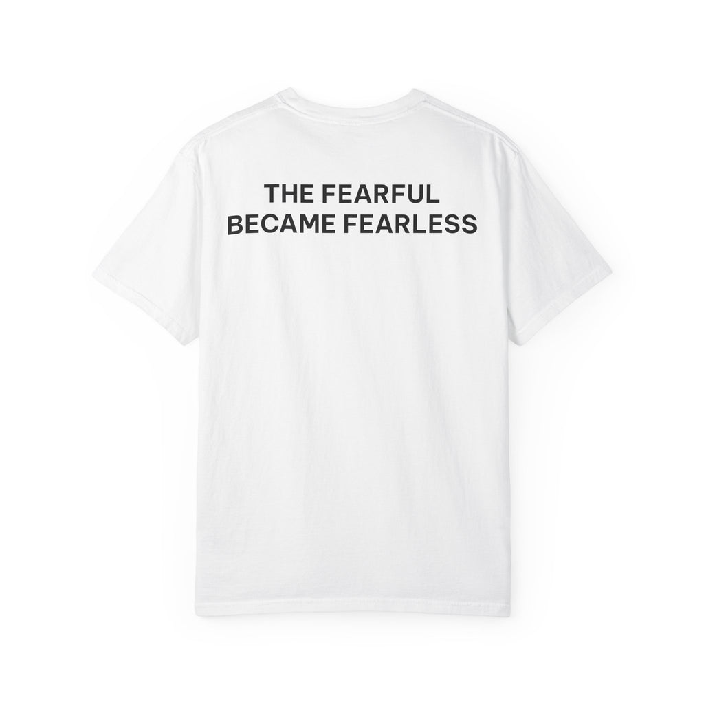 Plot Twist T‑Shirt — “The Fearful Became Fearless” Inspirational Graphic Tee