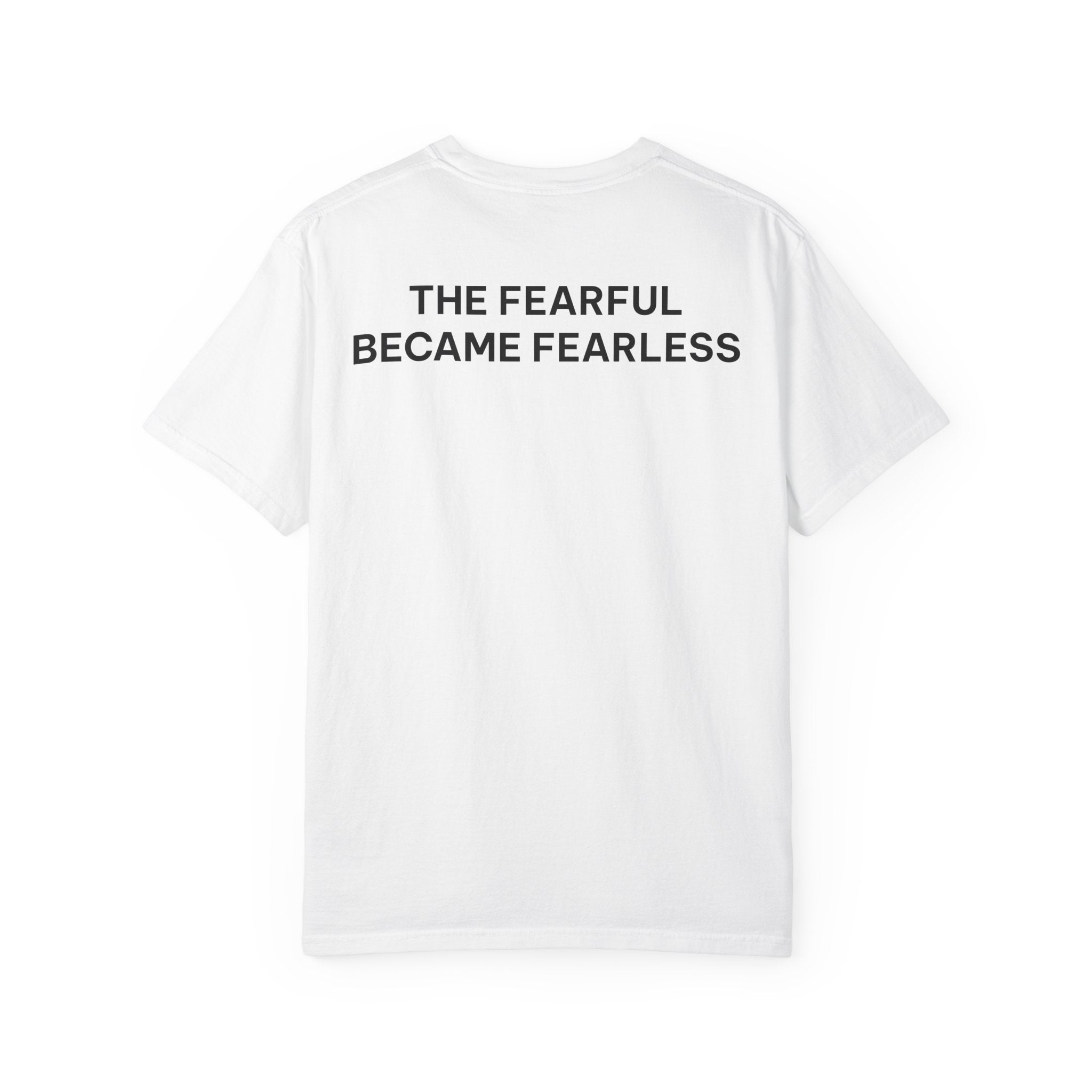 Plot Twist T‑Shirt — “The Fearful Became Fearless” Inspirational Graphic Tee