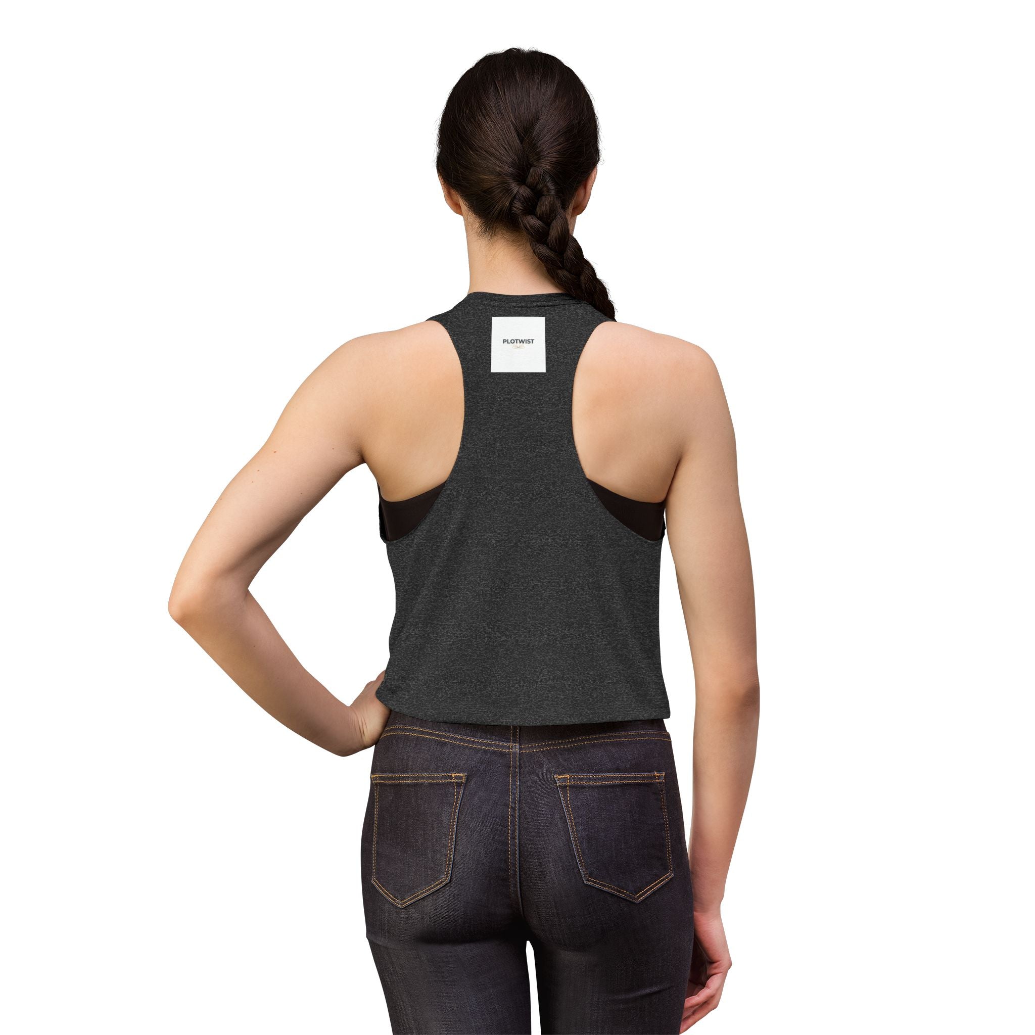 Plot Twist Crop Top — Minimalist Graphic Women's Tank