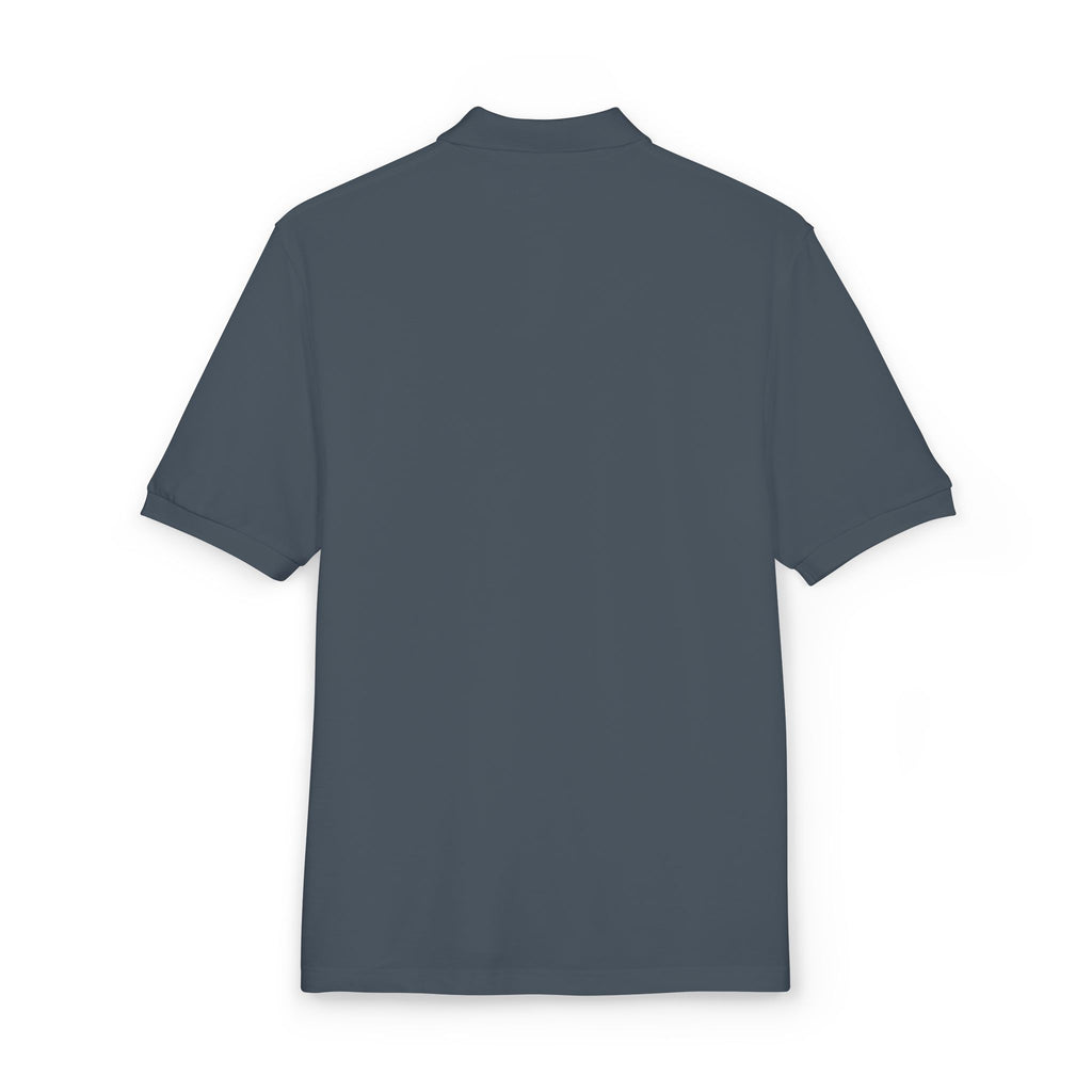 Embroidered Polo Shirt — Classic Gold ‘Island Life’ Chest Logo