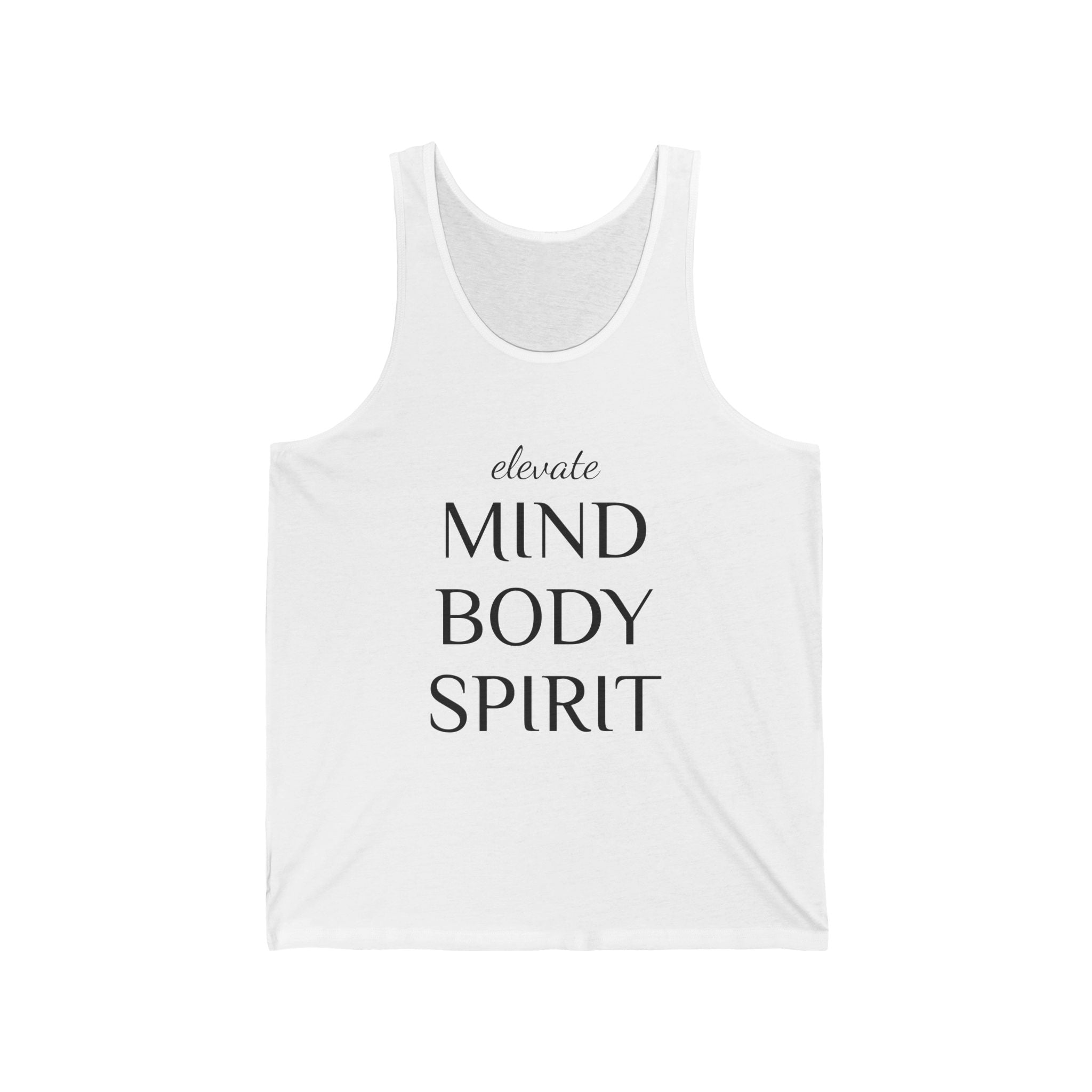 Mind Body Spirit Tank Top — Elevate Yoga & Wellness Lotus Tank