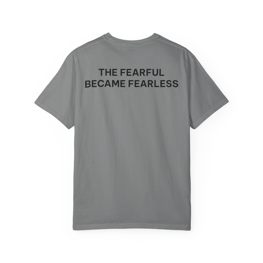 Plot Twist T‑Shirt — “The Fearful Became Fearless” Inspirational Graphic Tee