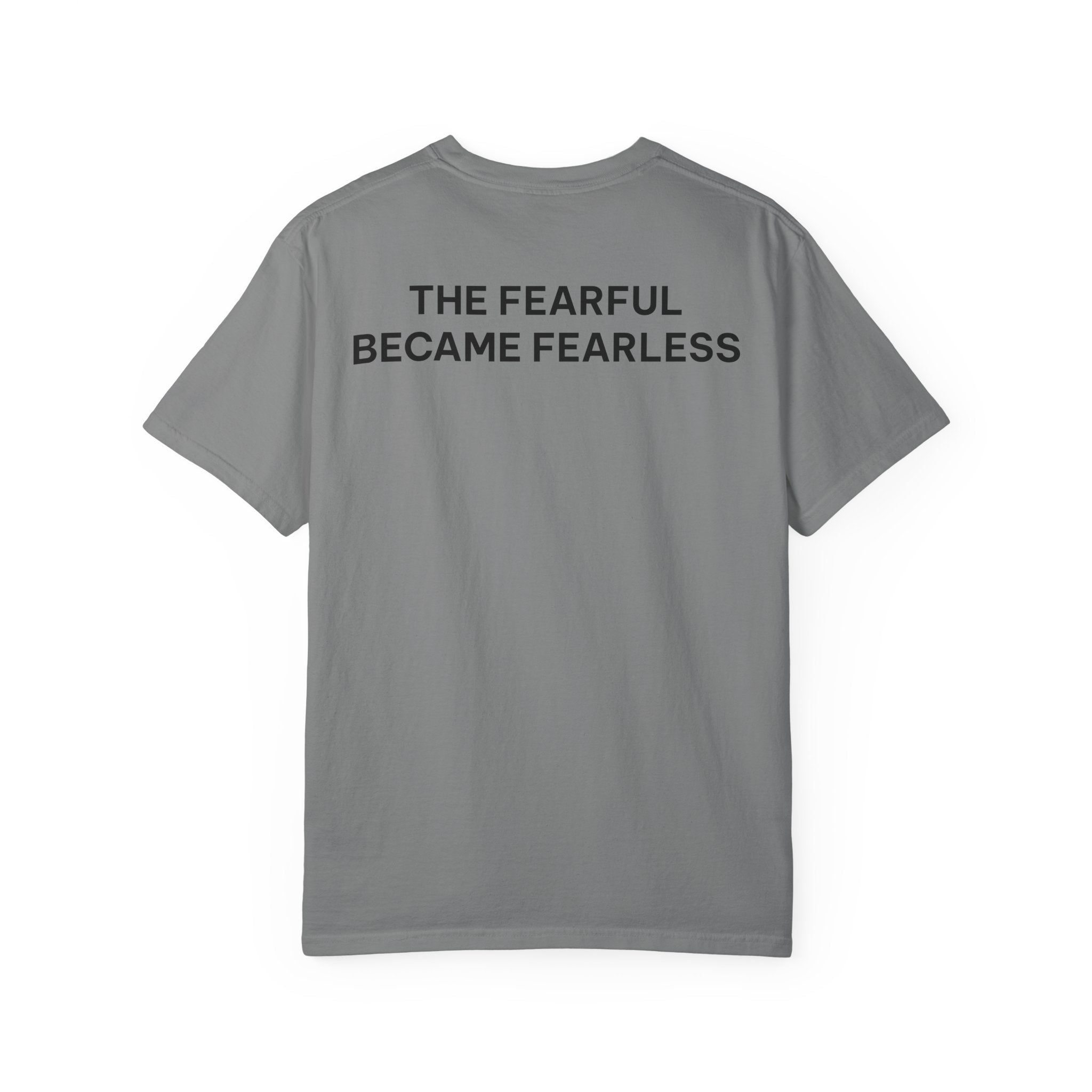 Plot Twist T‑Shirt — “The Fearful Became Fearless” Inspirational Graphic Tee