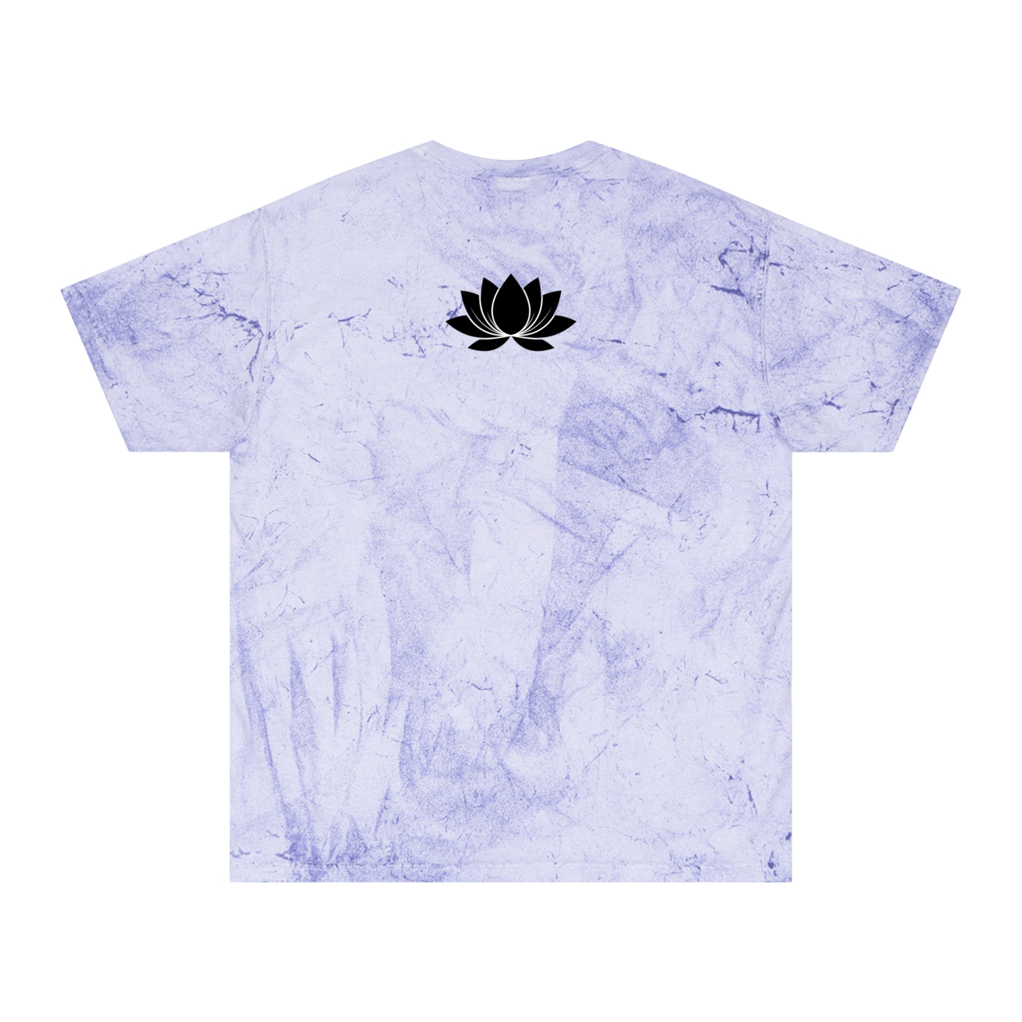Tie-Dye Beige Tee with 'PLOTWIST' Minimal Graphic — Vintage Casual T-Shirt