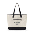 Canvas Zipper Tote Bag – 'Relentless' Vintage Ornamental Design
