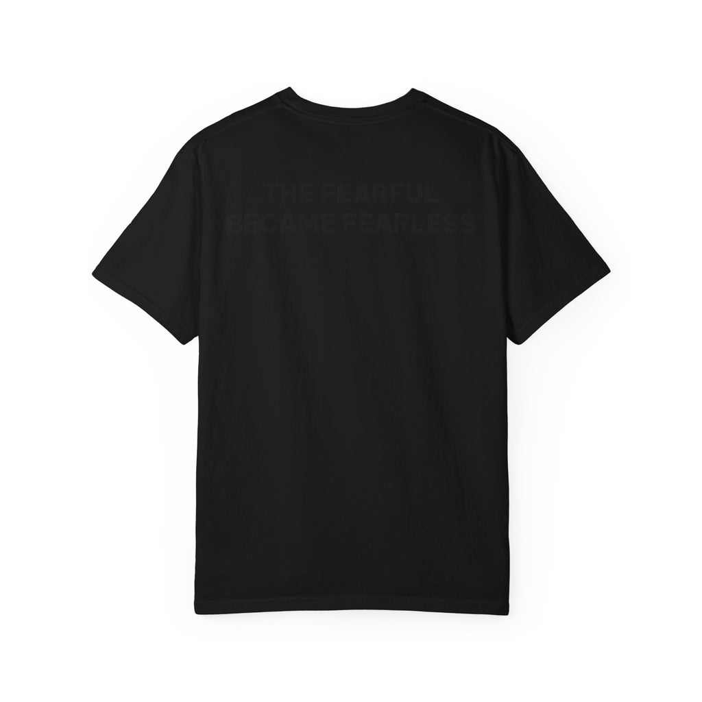 Plot Twist T‑Shirt — “The Fearful Became Fearless” Inspirational Graphic Tee