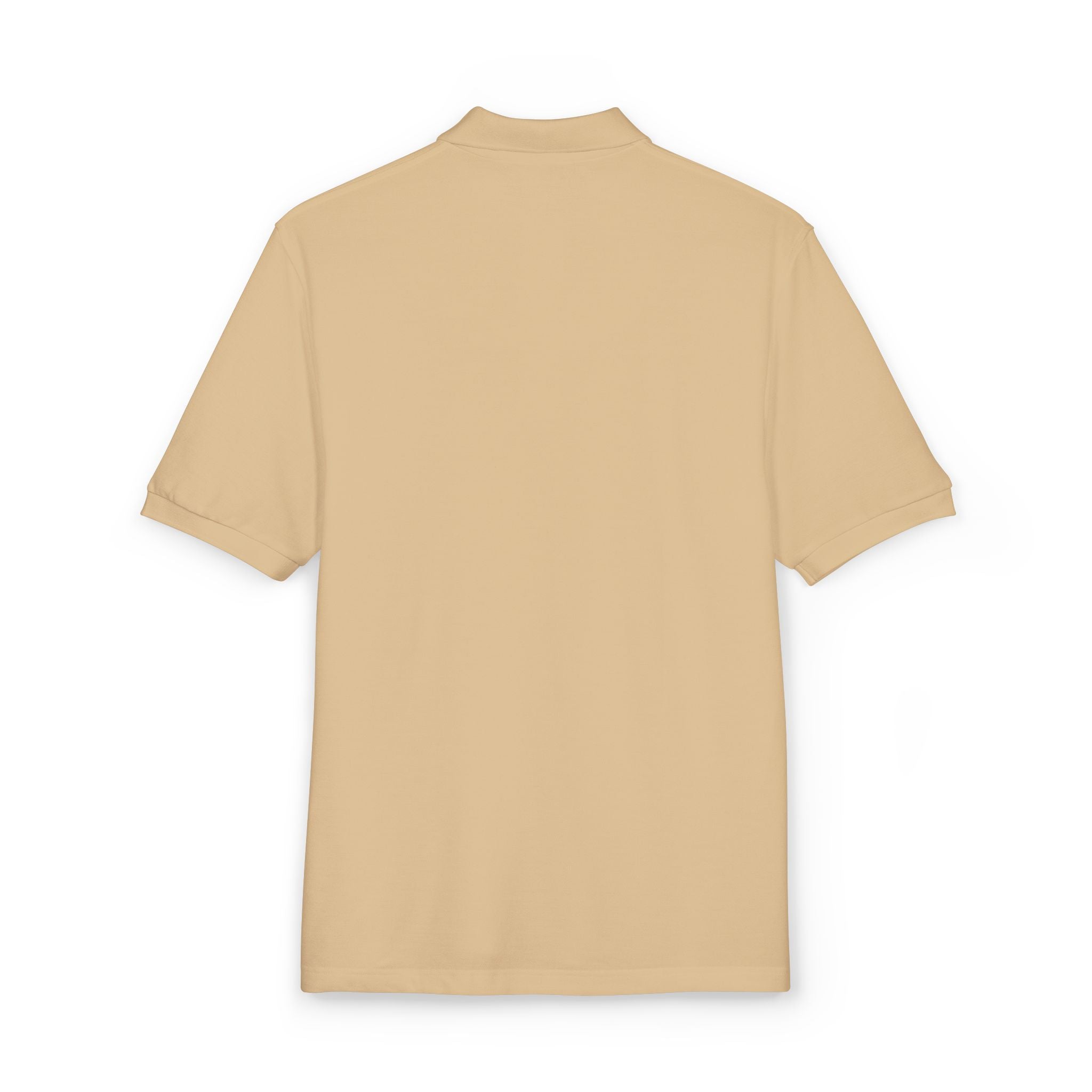 Embroidered Polo Shirt — Classic Gold ‘Island Life’ Chest Logo