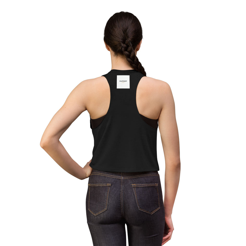 Plot Twist Crop Top — Minimalist Graphic Women's Tank