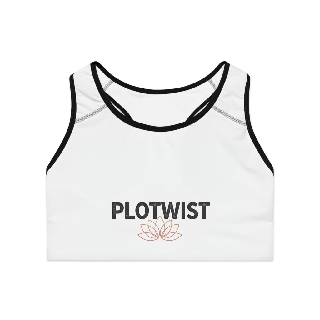 Plotwist Lotus Sports Bra — Yoga & Activewear Crop Top