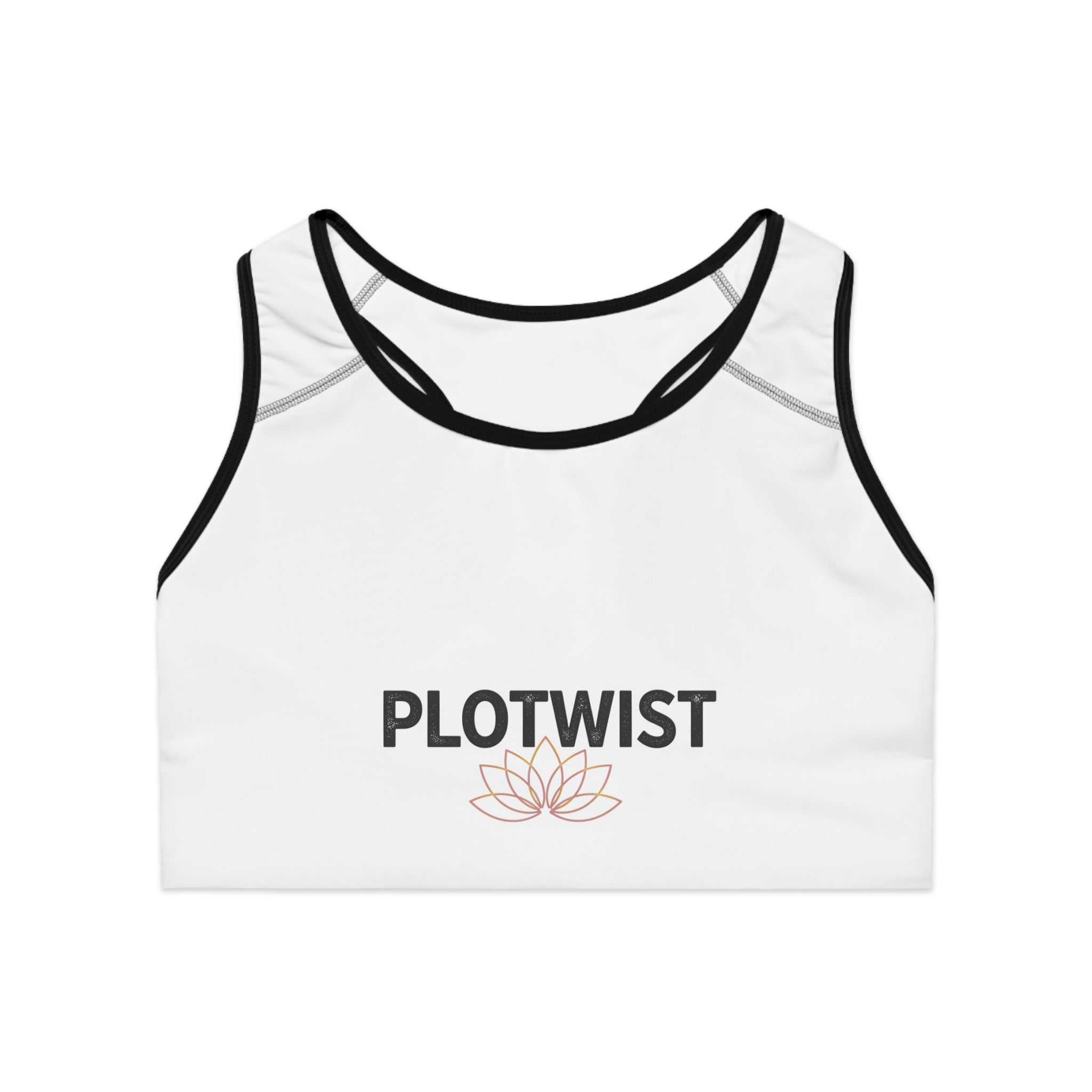 Plotwist Lotus Sports Bra — Yoga & Activewear Crop Top
