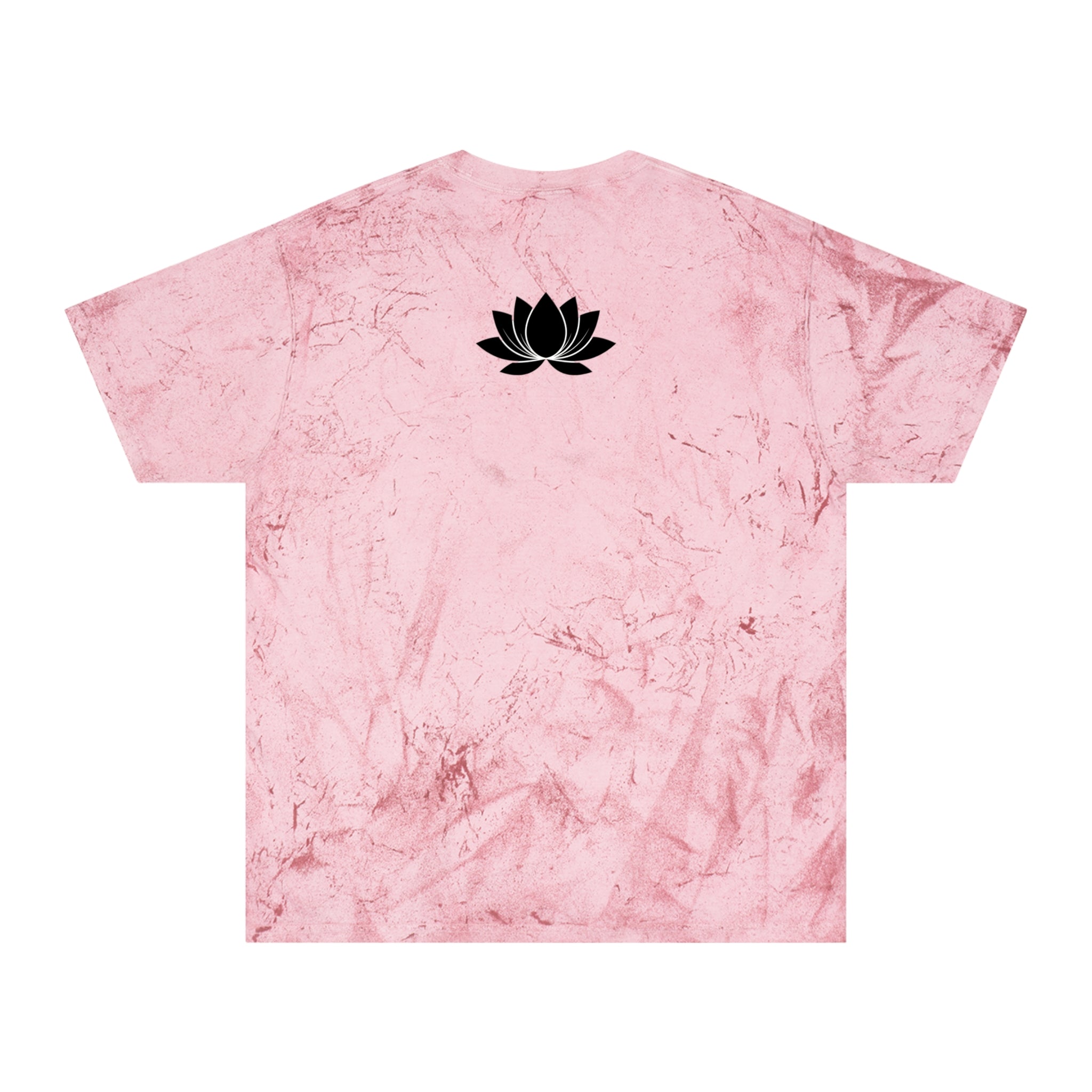 Tie-Dye Beige Tee with 'PLOTWIST' Minimal Graphic — Vintage Casual T-Shirt
