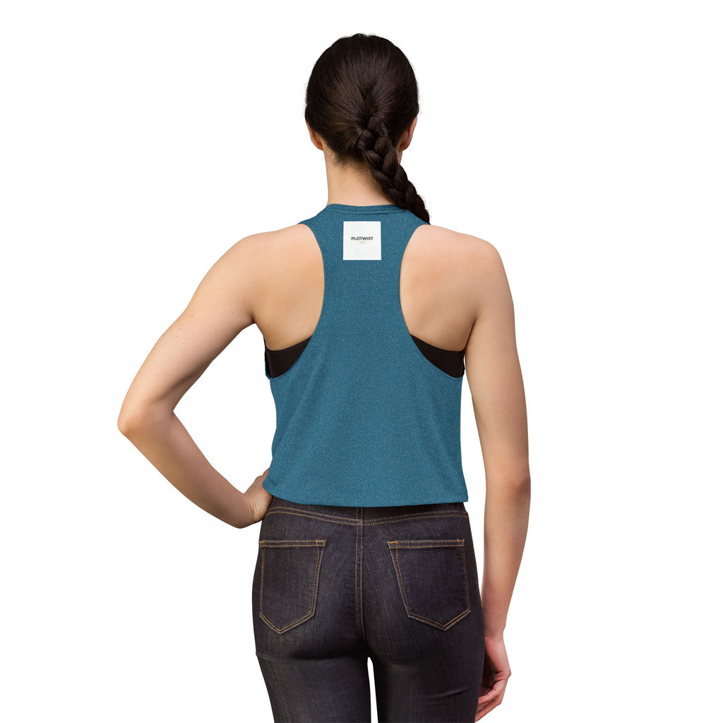 Plot Twist Crop Top — Minimalist Graphic Women's Tank