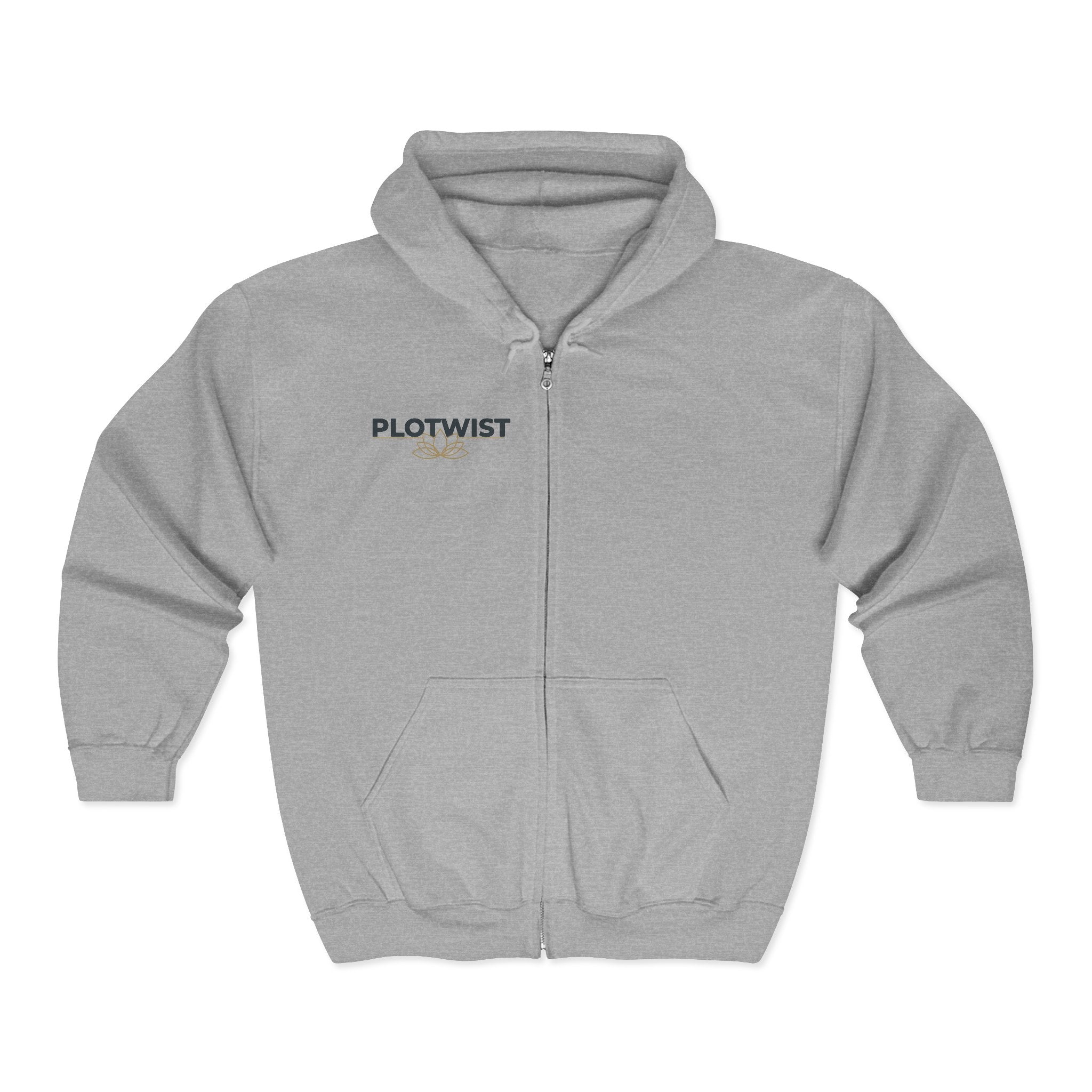 Phoenix Fire Full-Zip Hoodie — Mythic Rising Graphic Zip-Up Sweatshirt