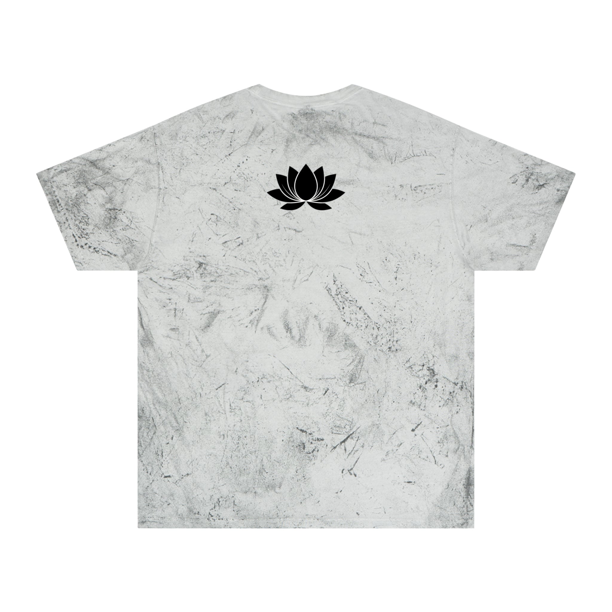 Tie-Dye Beige Tee with 'PLOTWIST' Minimal Graphic — Vintage Casual T-Shirt