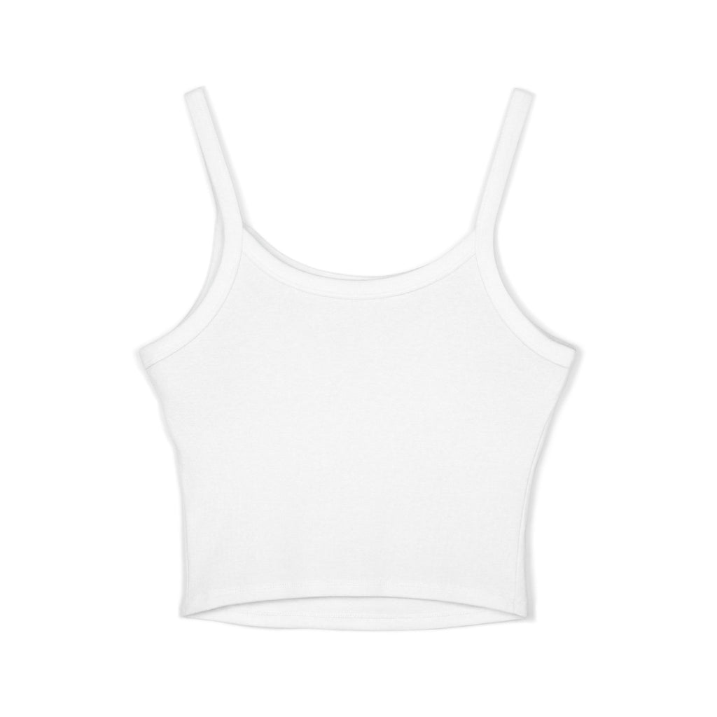 Crop Tank Top — 'PLOTWIST' Lotus Graphic Crop Tank for Women