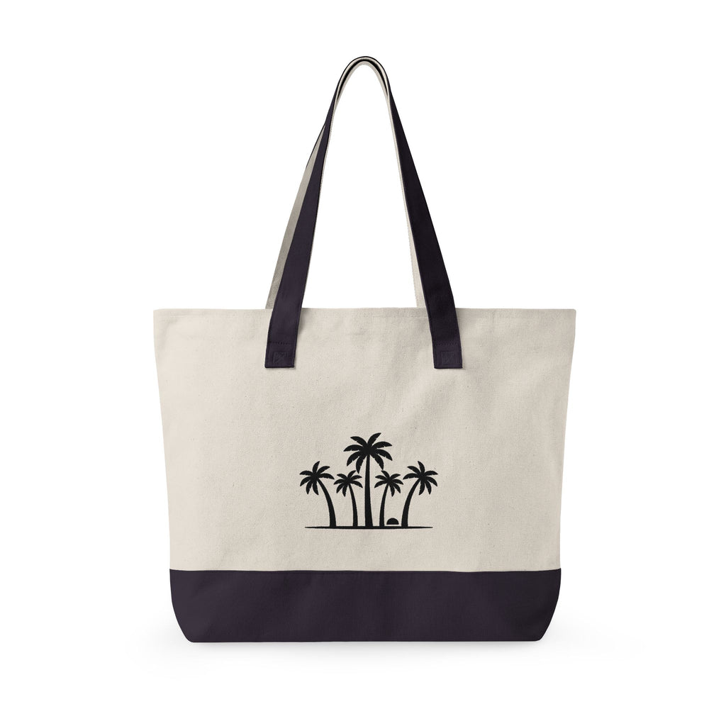 Canvas Zipper Tote Bag – 'Relentless' Vintage Ornamental Design