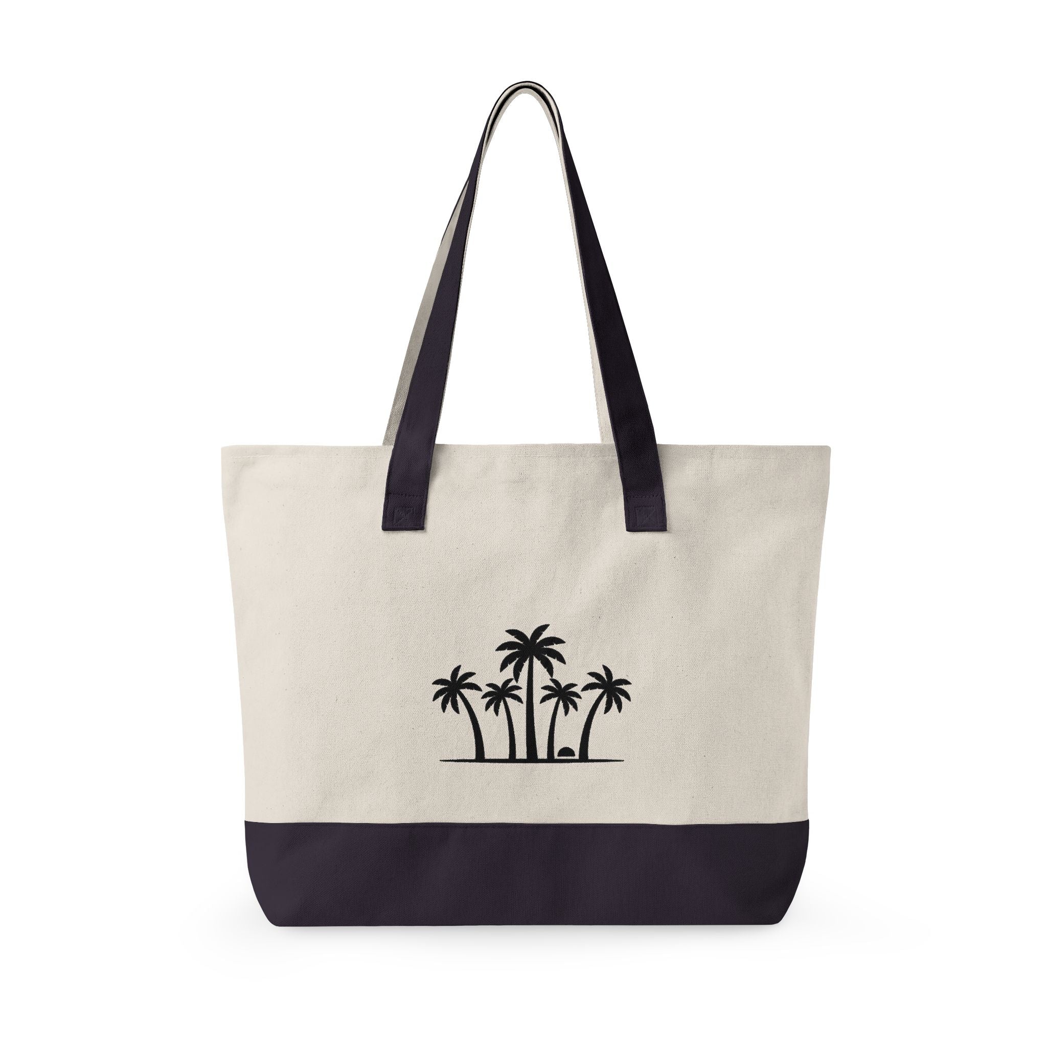 Canvas Zipper Tote Bag – 'Relentless' Vintage Ornamental Design